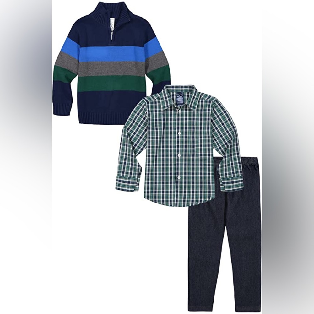 Nautica Boys Fresh Pine 3-piece Set Size 4